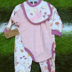 Baby 3pcs Set With A Bib 1