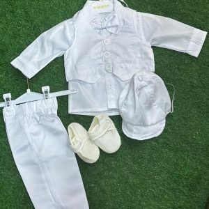 Baby boys christening set With design 1 (2)