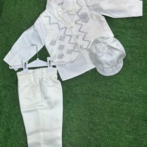 Baby Boy’s Christening Set With Design 1